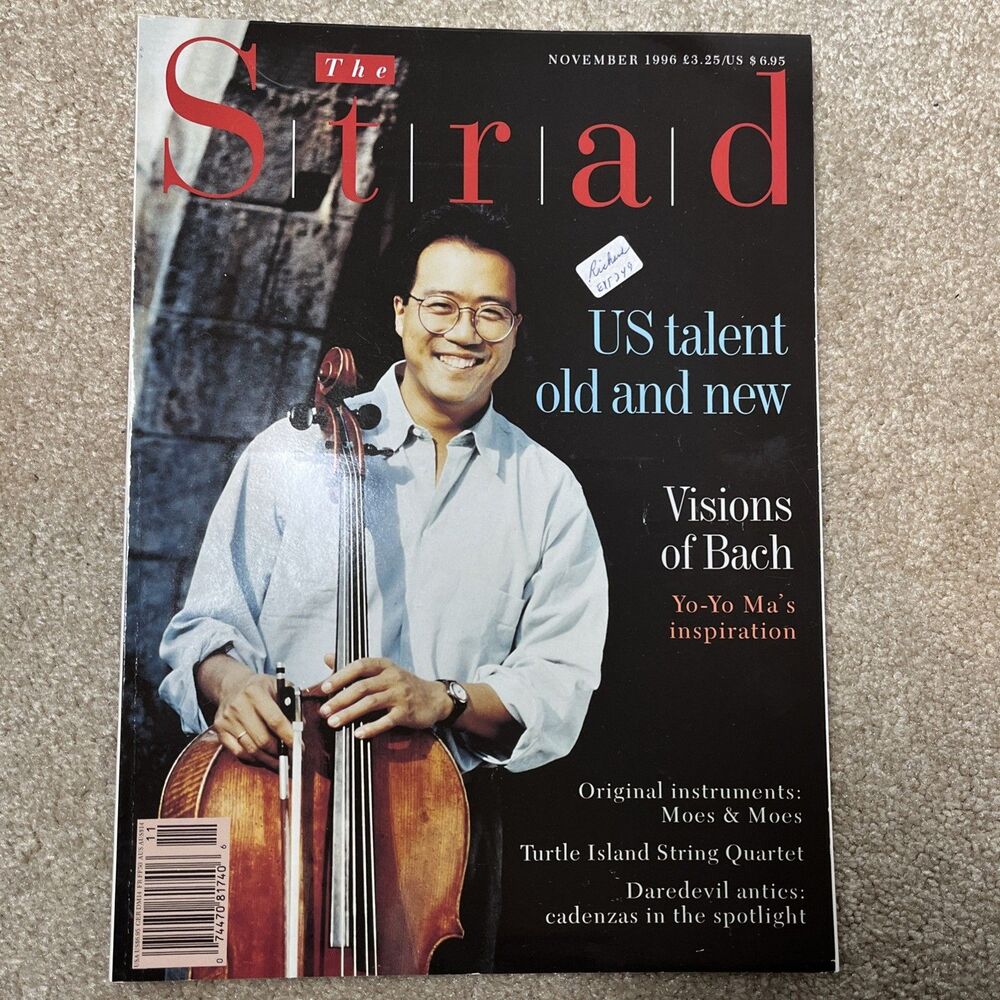 The Strad Magazine November 1996 US Talent Old and New Yo-Yo Ma‎